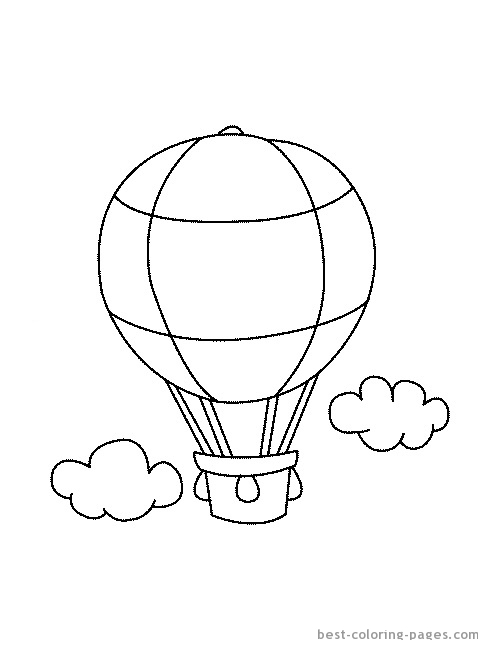 Malvorlage: Heißluftballon (Transport) #134671 - Kostenlose Malvorlagen zum Ausdrucken