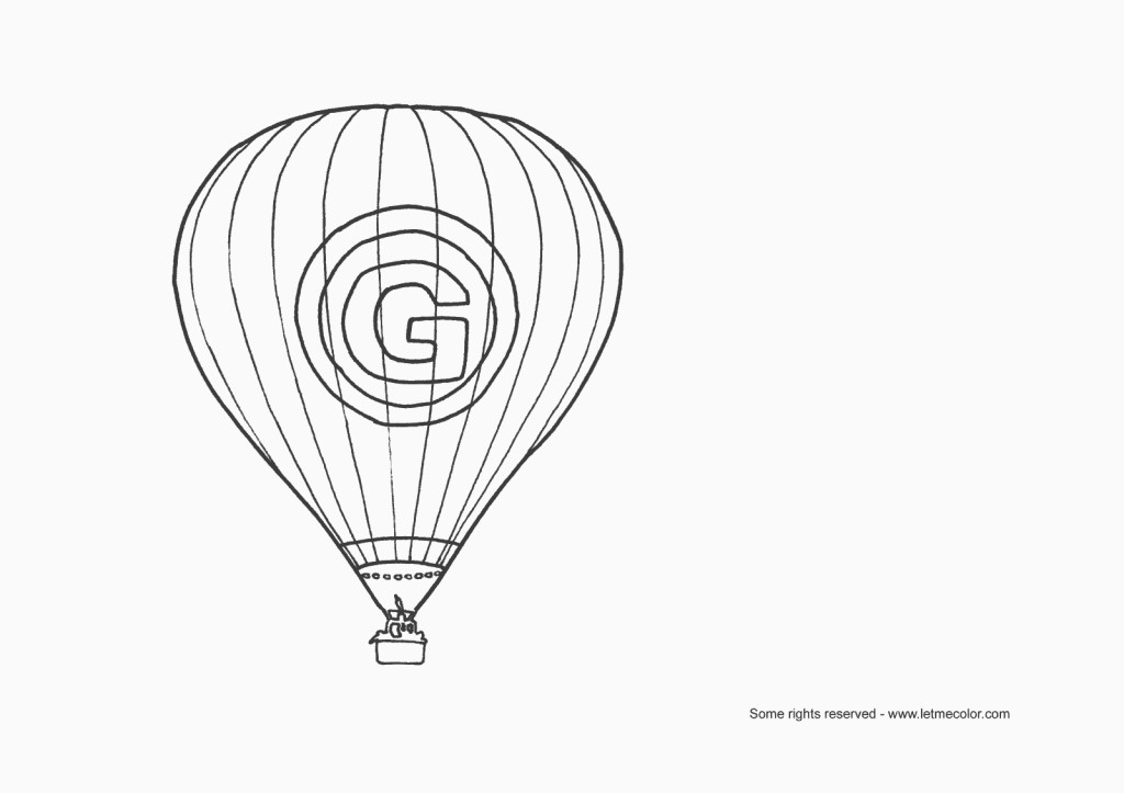 Malvorlage: Heißluftballon (Transport) #134674 - Kostenlose Malvorlagen zum Ausdrucken
