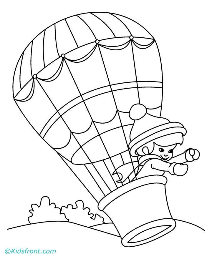 Malvorlage: Heißluftballon (Transport) #134680 - Kostenlose Malvorlagen zum Ausdrucken