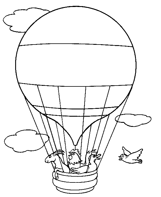 Malvorlage: Heißluftballon (Transport) #134692 - Kostenlose Malvorlagen zum Ausdrucken