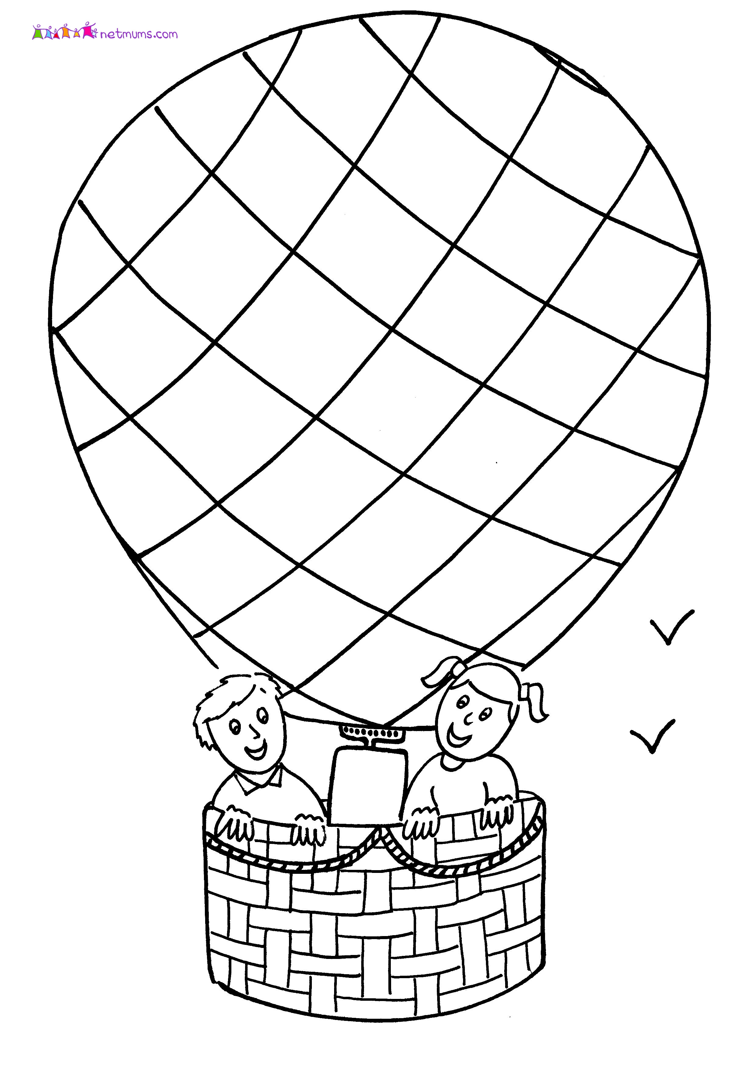 Malvorlage: Heißluftballon (Transport) #134704 - Kostenlose Malvorlagen zum Ausdrucken
