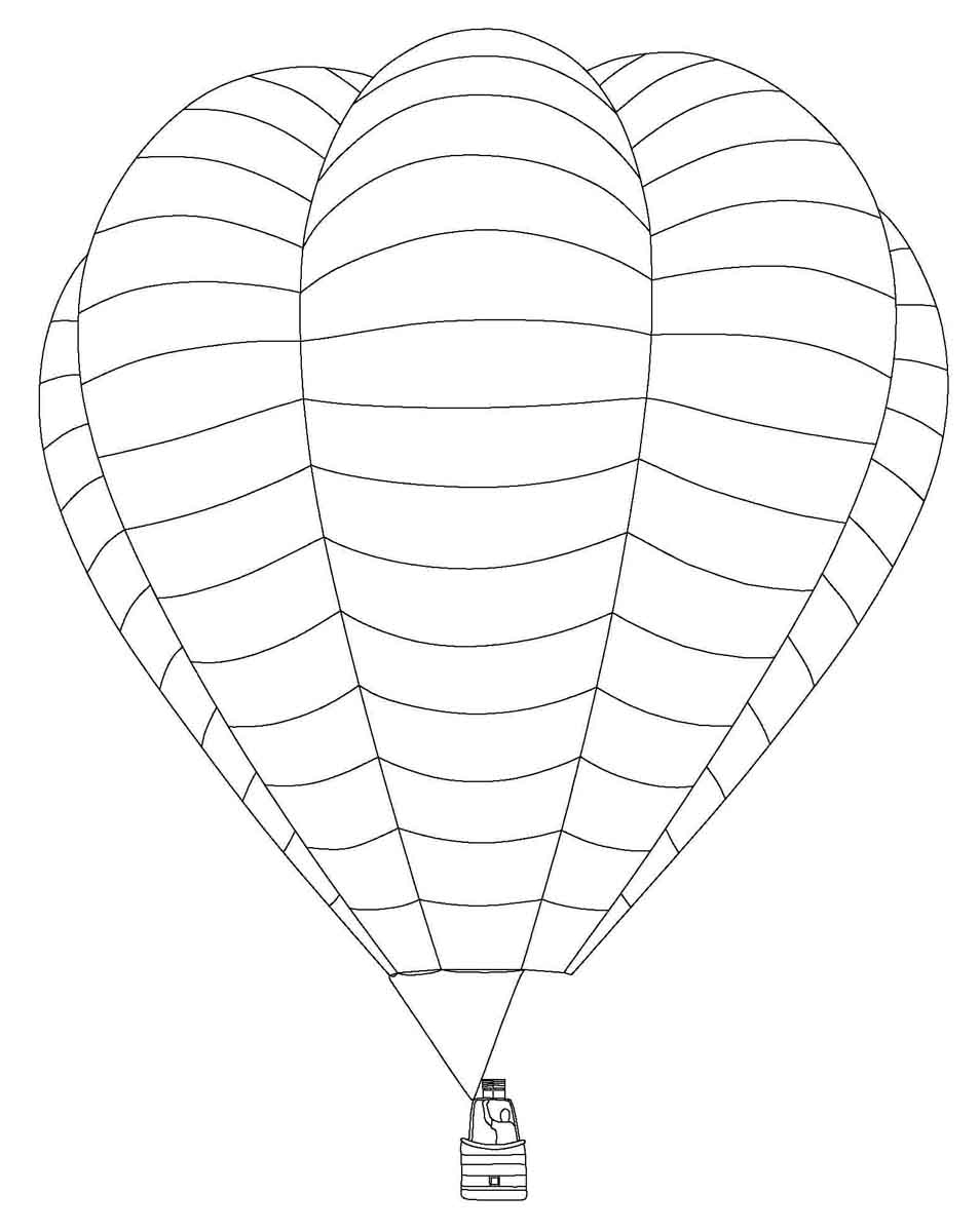 Malvorlage: Heißluftballon (Transport) #134707 - Kostenlose Malvorlagen zum Ausdrucken