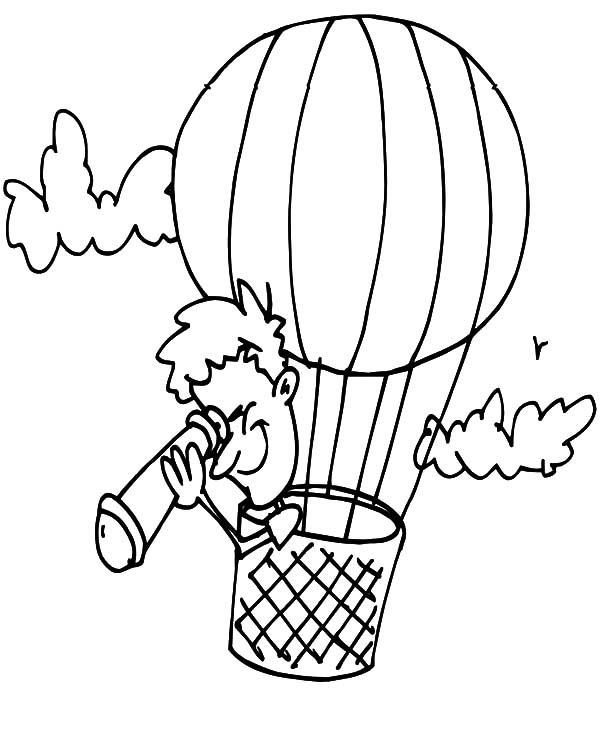 Malvorlage: Heißluftballon (Transport) #134710 - Kostenlose Malvorlagen zum Ausdrucken