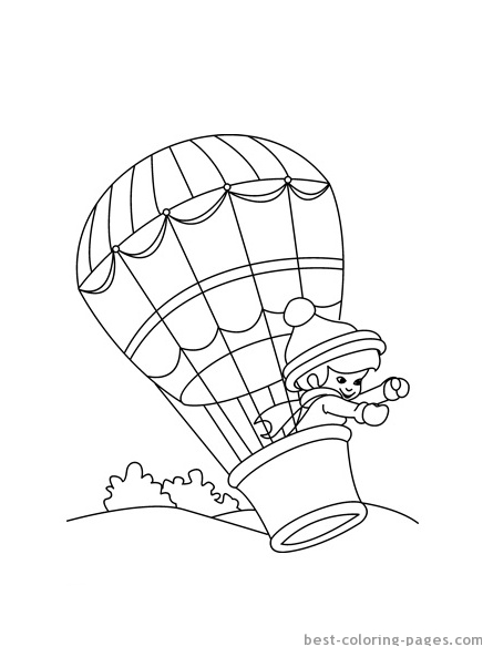 Malvorlage: Heißluftballon (Transport) #134719 - Kostenlose Malvorlagen zum Ausdrucken