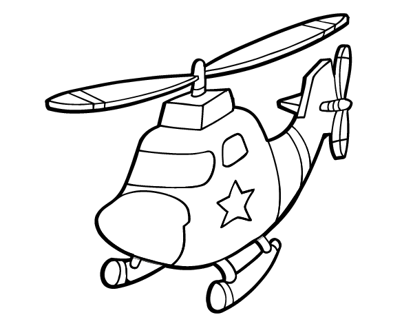 Malvorlage: Hubschrauber (Transport) #136063 - Kostenlose Malvorlagen zum Ausdrucken