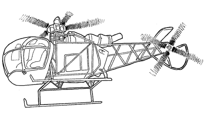 Malvorlage: Hubschrauber (Transport) #136076 - Kostenlose Malvorlagen zum Ausdrucken