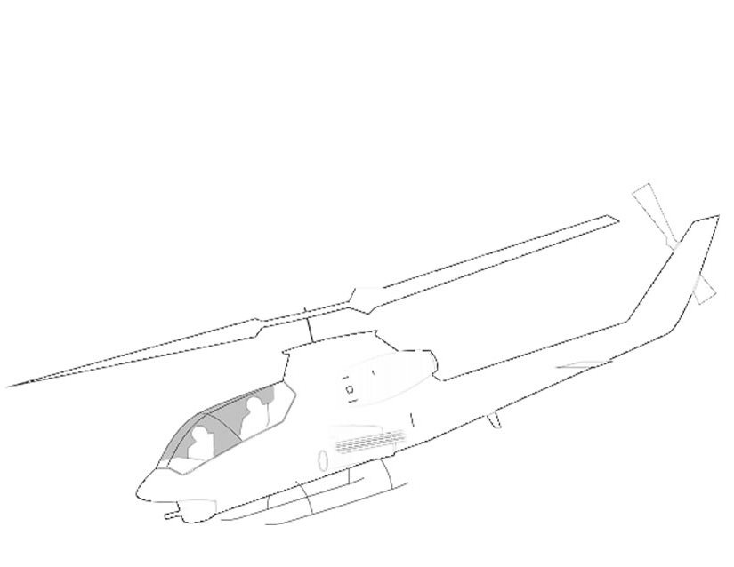 Malvorlage: Hubschrauber (Transport) #136077 - Kostenlose Malvorlagen zum Ausdrucken