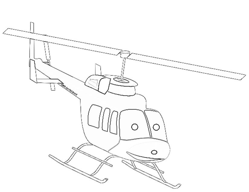 Malvorlage: Hubschrauber (Transport) #136091 - Kostenlose Malvorlagen zum Ausdrucken