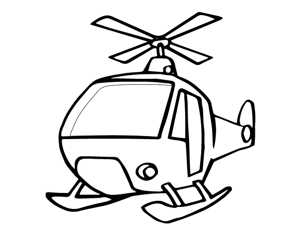 Malvorlage: Hubschrauber (Transport) #136100 - Kostenlose Malvorlagen zum Ausdrucken