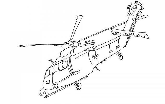 Malvorlage: Hubschrauber (Transport) #136115 - Kostenlose Malvorlagen zum Ausdrucken