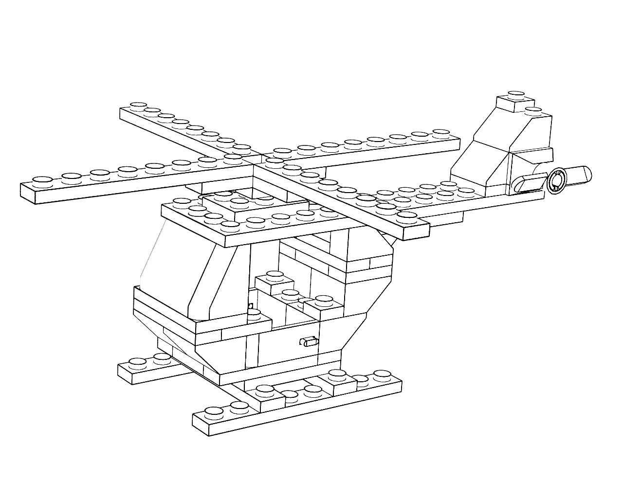 Malvorlage: Hubschrauber (Transport) #136165 - Kostenlose Malvorlagen zum Ausdrucken