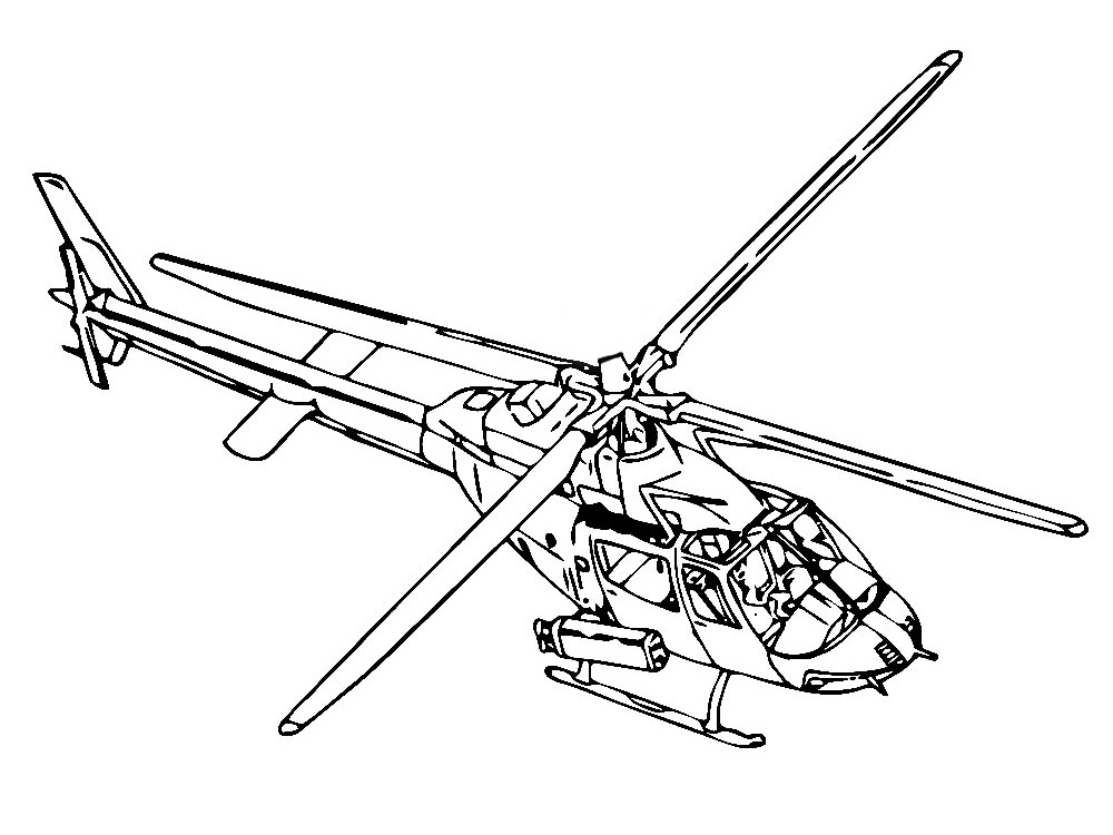 Malvorlage: Hubschrauber (Transport) #136199 - Kostenlose Malvorlagen zum Ausdrucken