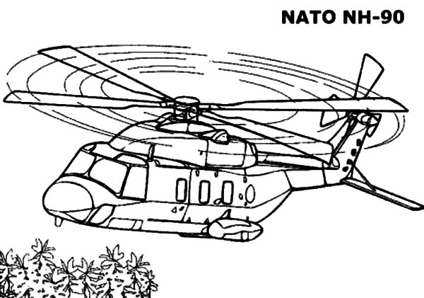 Malvorlage: Hubschrauber (Transport) #136225 - Kostenlose Malvorlagen zum Ausdrucken