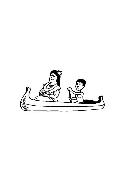 Malvorlage: Kanu / Ruderboot (Transport) #142200 - Kostenlose Malvorlagen zum Ausdrucken
