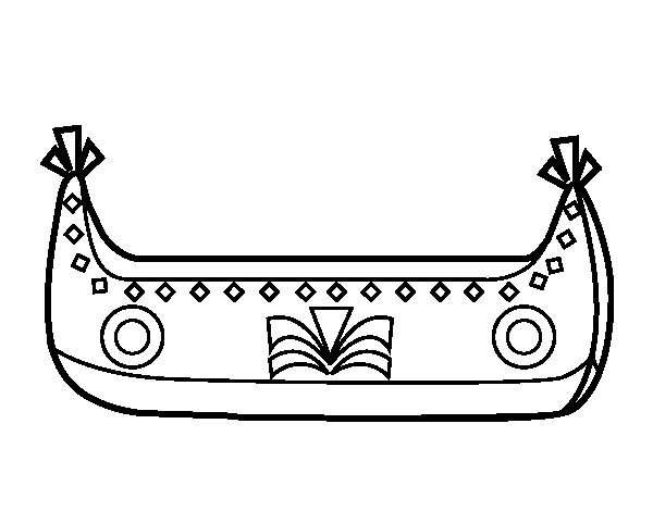 Malvorlage: Kanu / Ruderboot (Transport) #142332 - Kostenlose Malvorlagen zum Ausdrucken