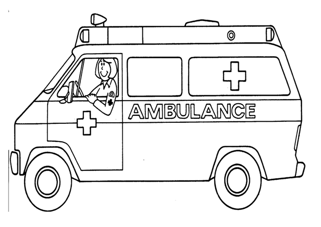 Malvorlage: Krankenwagen (Transport) #136750 - Kostenlose Malvorlagen zum Ausdrucken