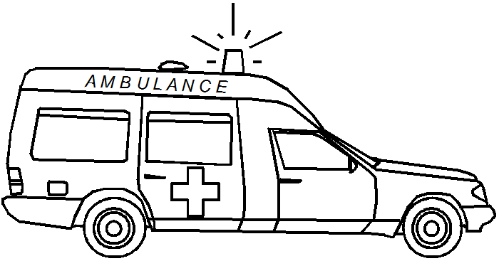 Malvorlage: Krankenwagen (Transport) #136752 - Kostenlose Malvorlagen zum Ausdrucken