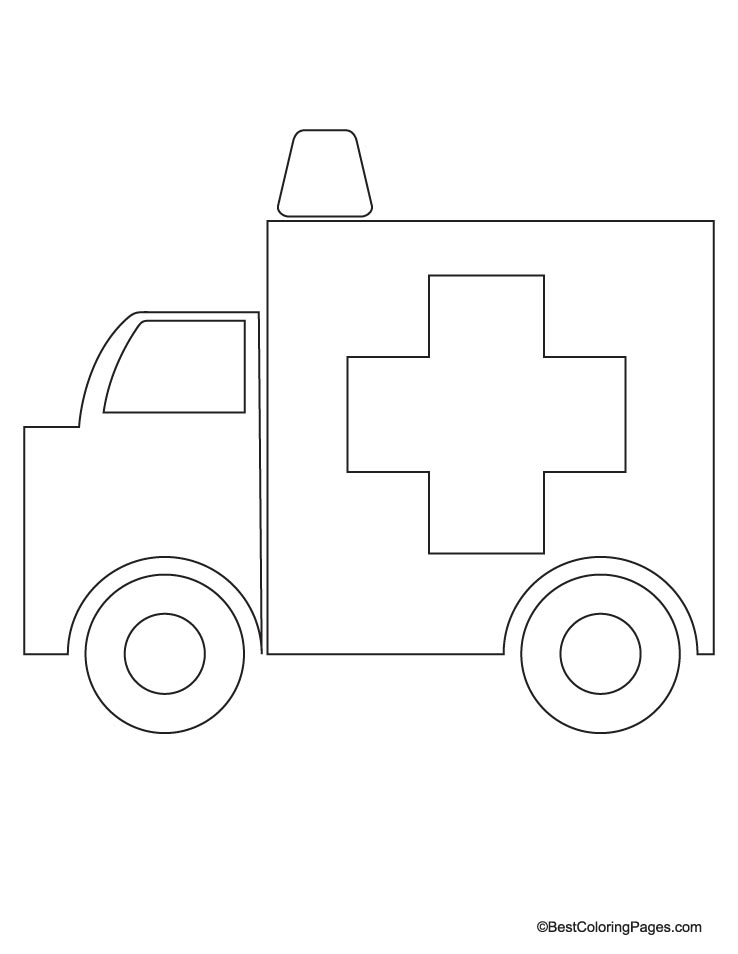 Malvorlage: Krankenwagen (Transport) #136754 - Kostenlose Malvorlagen zum Ausdrucken