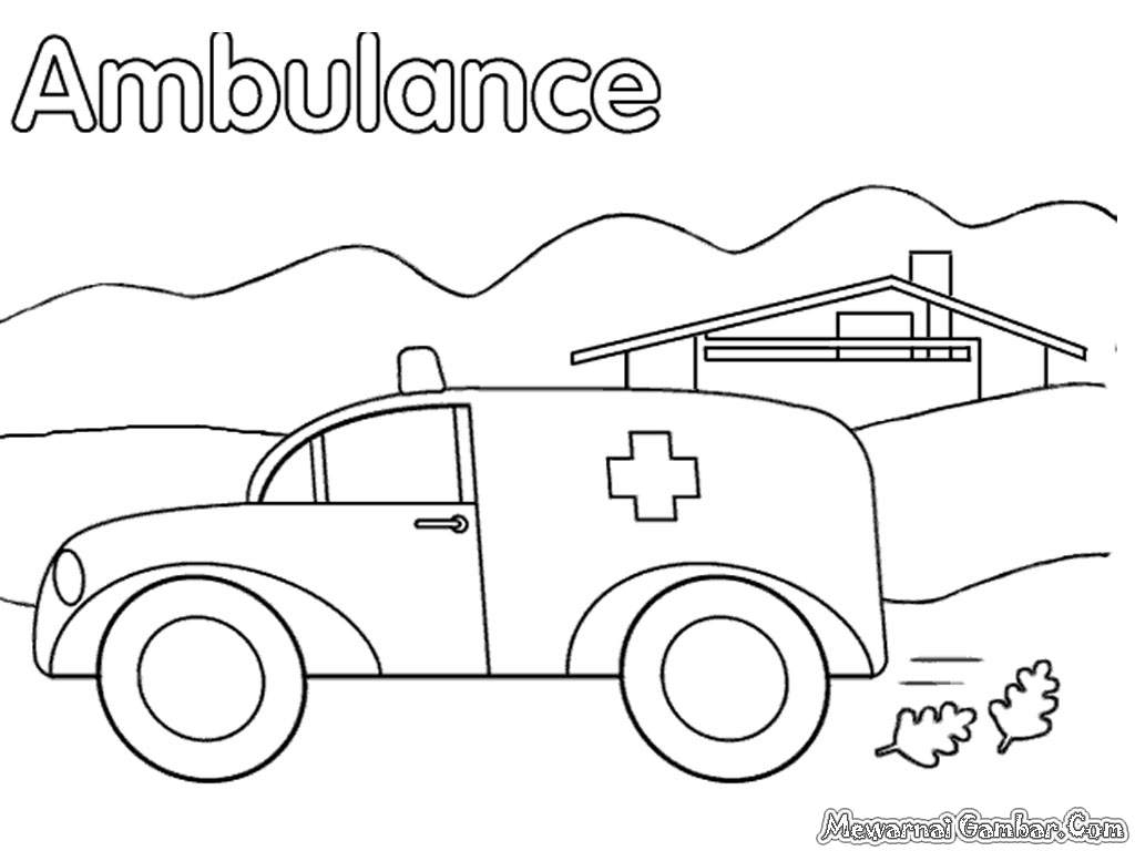 Malvorlage: Krankenwagen (Transport) #136765 - Kostenlose Malvorlagen zum Ausdrucken