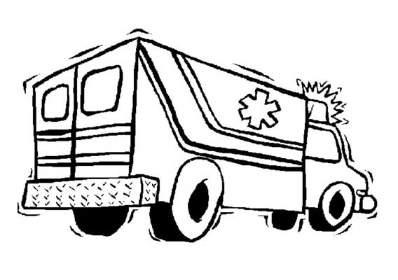 Malvorlage: Krankenwagen (Transport) #136768 - Kostenlose Malvorlagen zum Ausdrucken