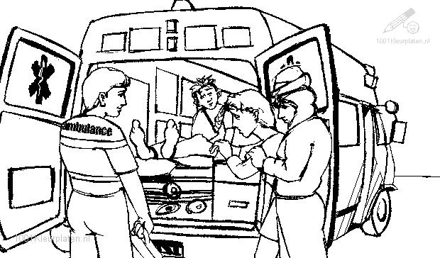 Malvorlage: Krankenwagen (Transport) #136778 - Kostenlose Malvorlagen zum Ausdrucken