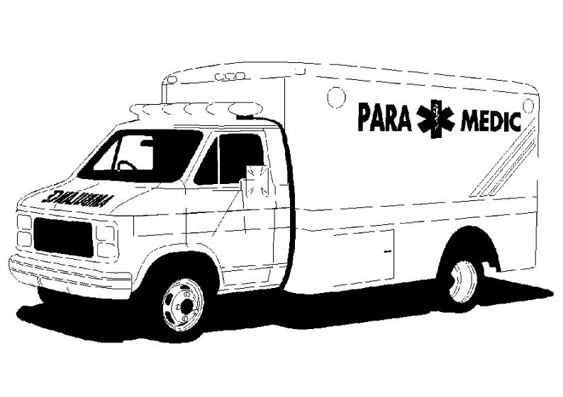 Malvorlage: Krankenwagen (Transport) #136781 - Kostenlose Malvorlagen zum Ausdrucken
