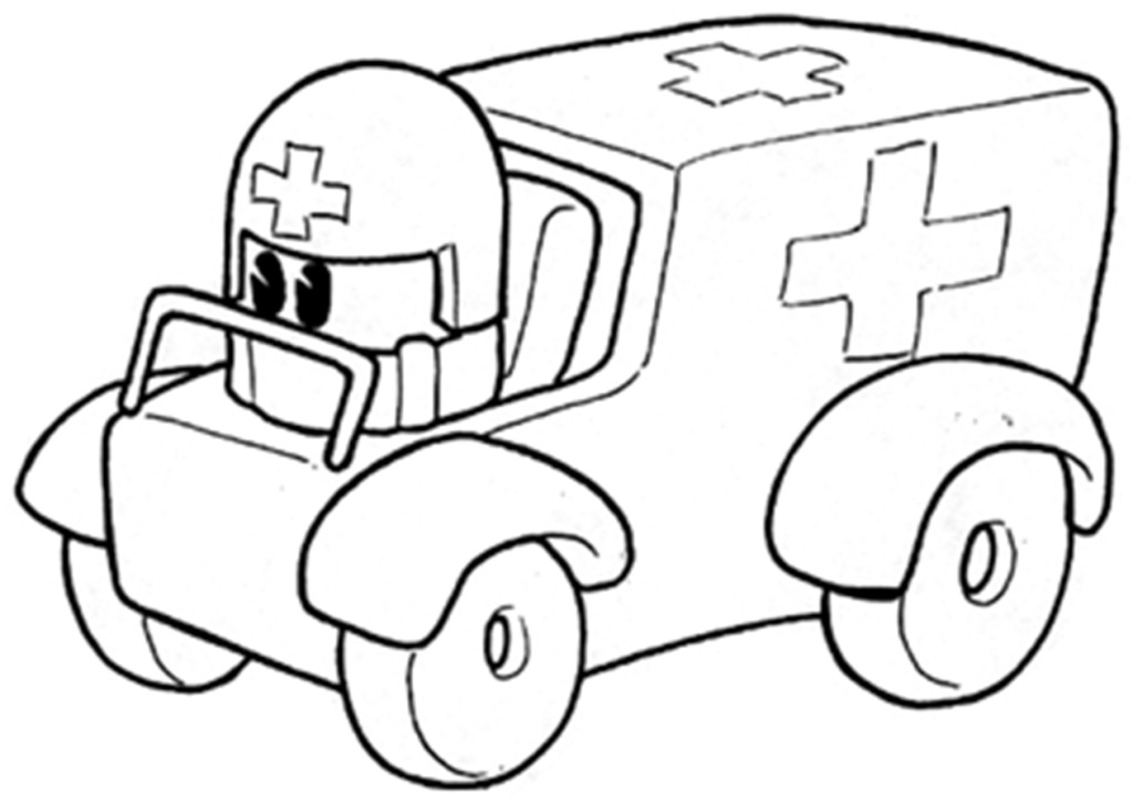 Malvorlage: Krankenwagen (Transport) #136785 - Kostenlose Malvorlagen zum Ausdrucken