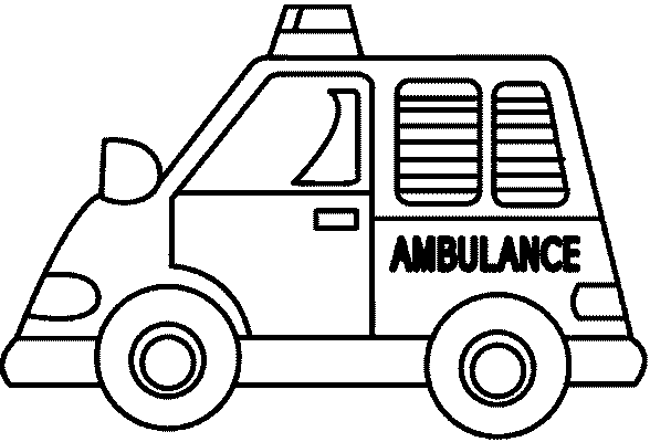Malvorlage: Krankenwagen (Transport) #136809 - Kostenlose Malvorlagen zum Ausdrucken