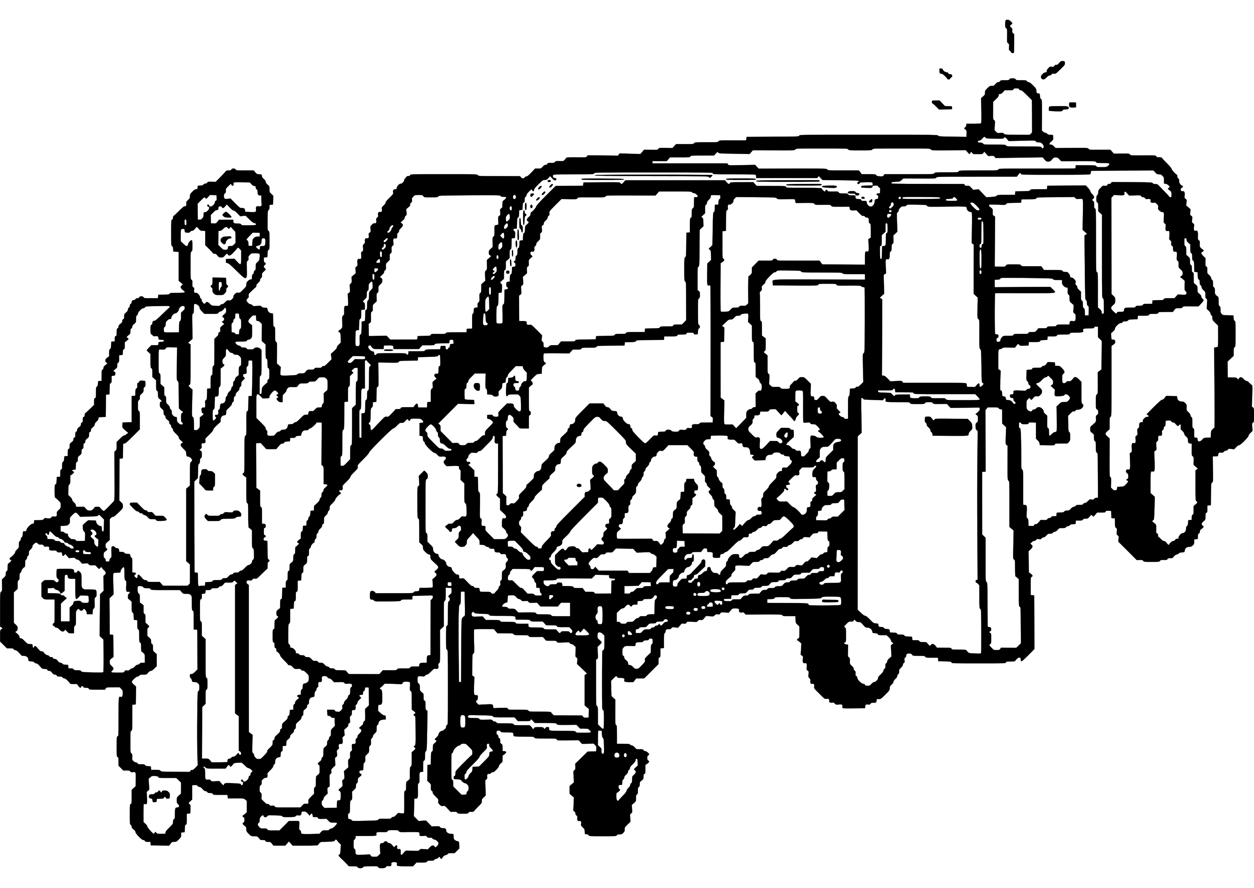 Malvorlage: Krankenwagen (Transport) #136856 - Kostenlose Malvorlagen zum Ausdrucken
