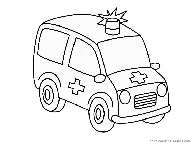 Malvorlage: Krankenwagen (Transport) #136860 - Kostenlose Malvorlagen zum Ausdrucken