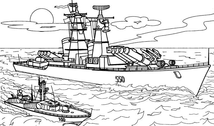 Malvorlage: Kriegsschiff (Transport) #138457 - Kostenlose Malvorlagen zum Ausdrucken