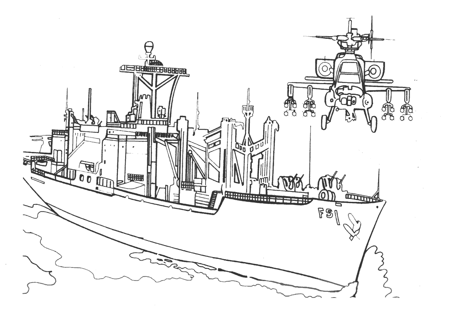 Malvorlage: Kriegsschiff (Transport) #138652 - Kostenlose Malvorlagen zum Ausdrucken