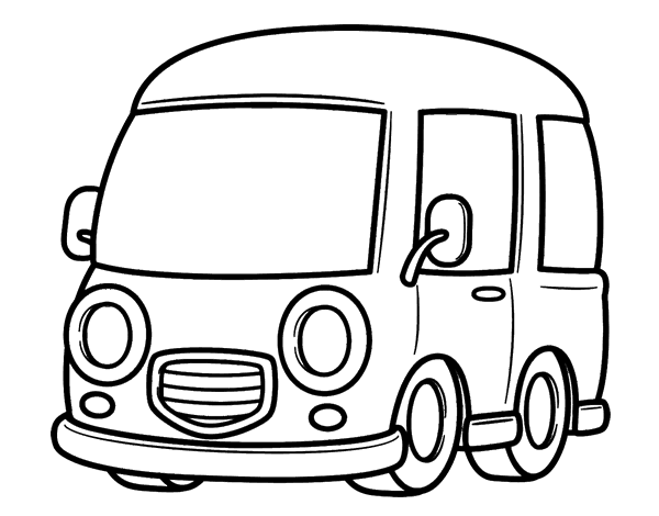 Malvorlage: Lieferwagen (Transport) #145095 - Kostenlose Malvorlagen zum Ausdrucken