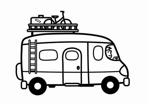 Malvorlage: Lieferwagen (Transport) #145111 - Kostenlose Malvorlagen zum Ausdrucken