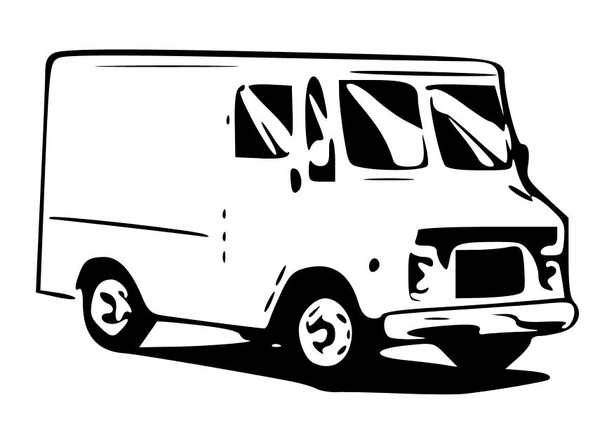 Malvorlage: Lieferwagen (Transport) #145275 - Kostenlose Malvorlagen zum Ausdrucken