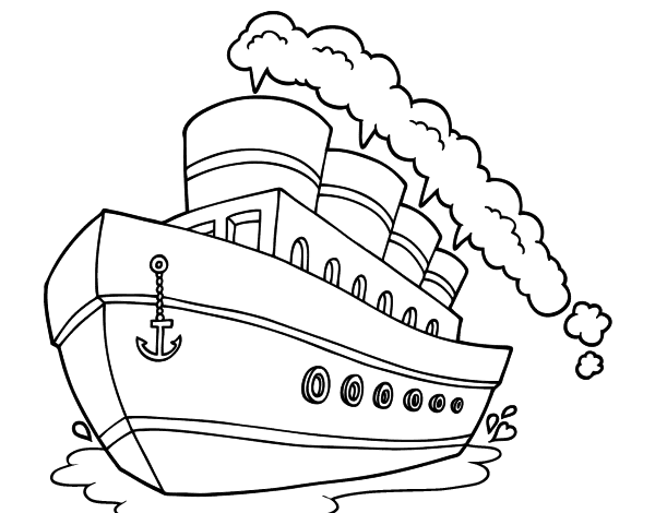 Malvorlage: Liner / Kreuzfahrtschiff (Transport) #140684 - Kostenlose Malvorlagen zum Ausdrucken
