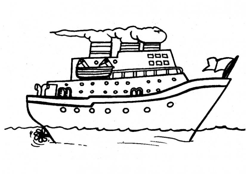Malvorlage: Liner / Kreuzfahrtschiff (Transport) #140685 - Kostenlose Malvorlagen zum Ausdrucken
