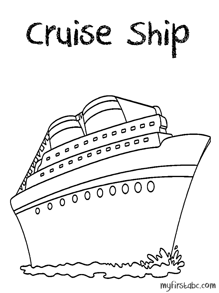 Malvorlage: Liner / Kreuzfahrtschiff (Transport) #140692 - Kostenlose Malvorlagen zum Ausdrucken