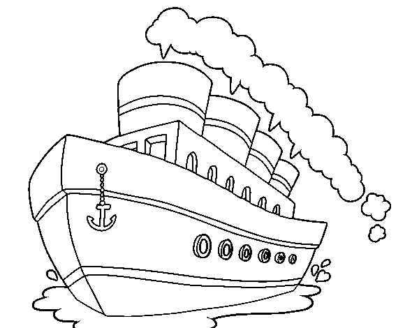 Malvorlage: Liner / Kreuzfahrtschiff (Transport) #140699 - Kostenlose Malvorlagen zum Ausdrucken