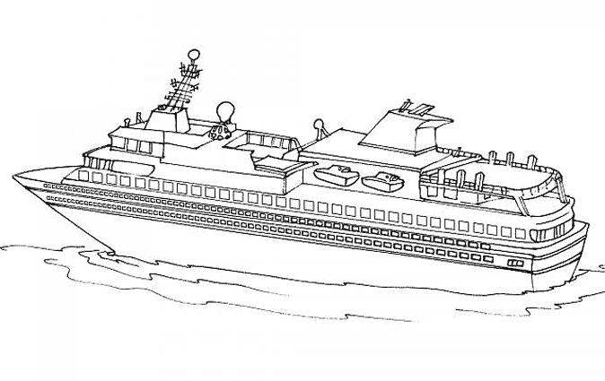 Malvorlage: Liner / Kreuzfahrtschiff (Transport) #140702 - Kostenlose Malvorlagen zum Ausdrucken