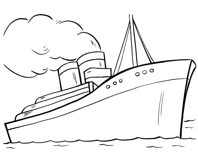 Malvorlage: Liner / Kreuzfahrtschiff (Transport) #140794 - Kostenlose Malvorlagen zum Ausdrucken