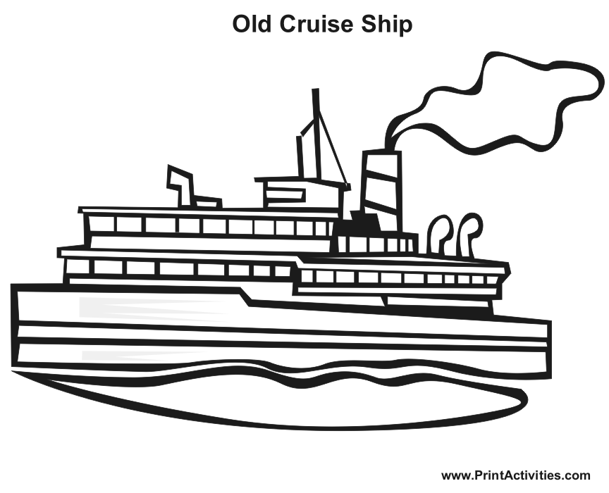 Malvorlage: Liner / Kreuzfahrtschiff (Transport) #140801 - Kostenlose Malvorlagen zum Ausdrucken