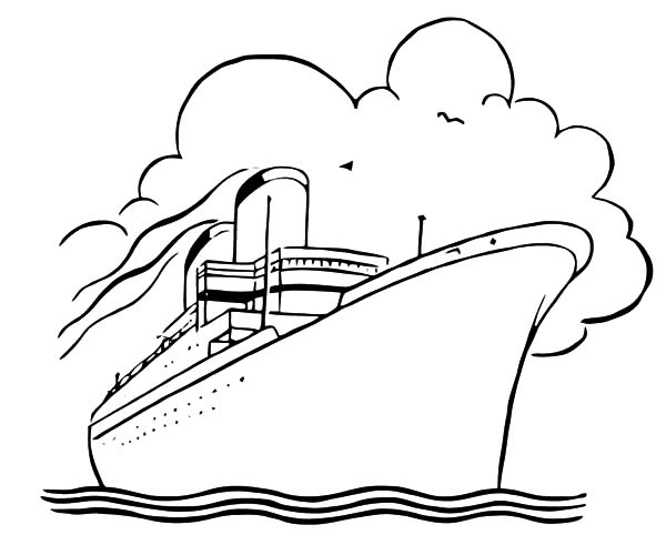 Malvorlage: Liner / Kreuzfahrtschiff (Transport) #140871 - Kostenlose Malvorlagen zum Ausdrucken