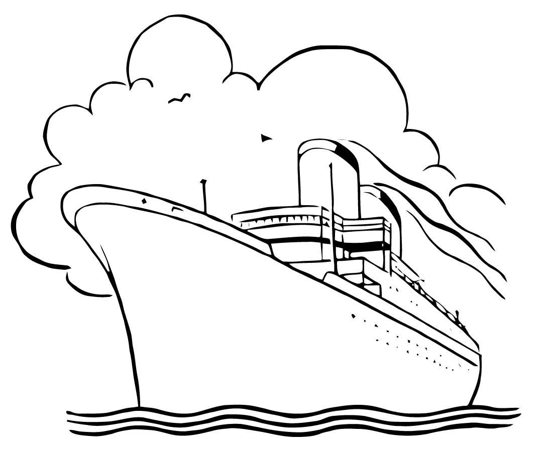 Malvorlage: Liner / Kreuzfahrtschiff (Transport) #140890 - Kostenlose Malvorlagen zum Ausdrucken
