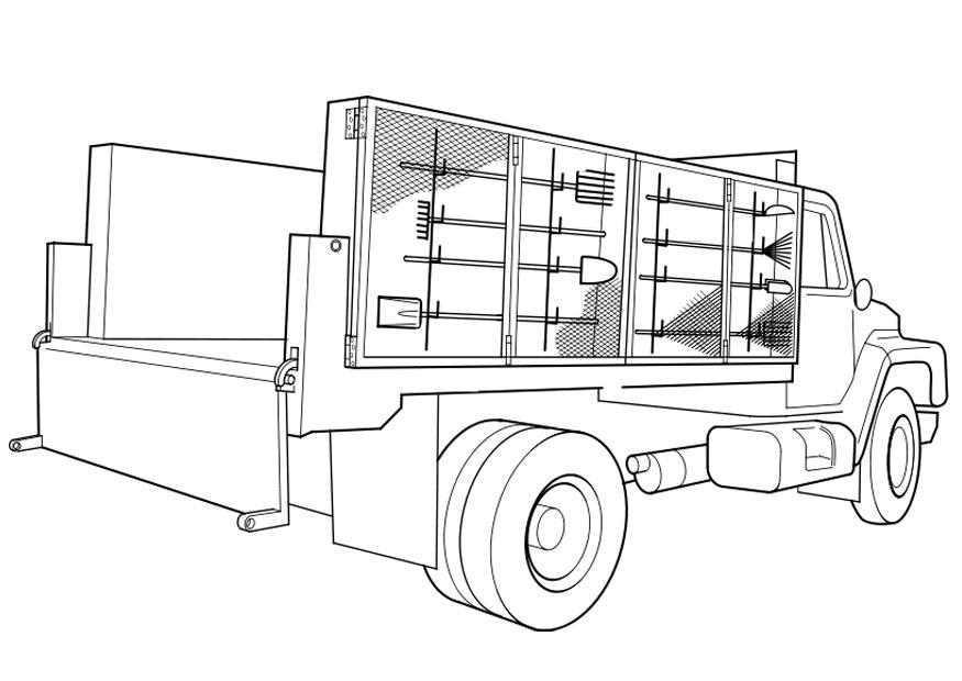 Malvorlage: LKW (Transport) #135579 - Kostenlose Malvorlagen zum Ausdrucken