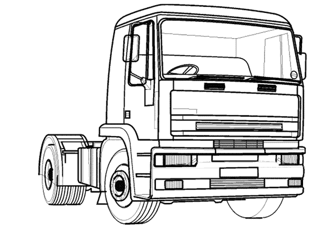 Malvorlage: LKW (Transport) #135582 - Kostenlose Malvorlagen zum Ausdrucken