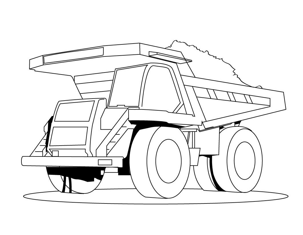 Malvorlage: LKW (Transport) #135677 - Kostenlose Malvorlagen zum Ausdrucken