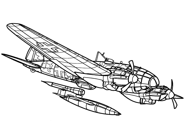 Malvorlage: Militärflugzeug (Transport) #141123 - Kostenlose Malvorlagen zum Ausdrucken