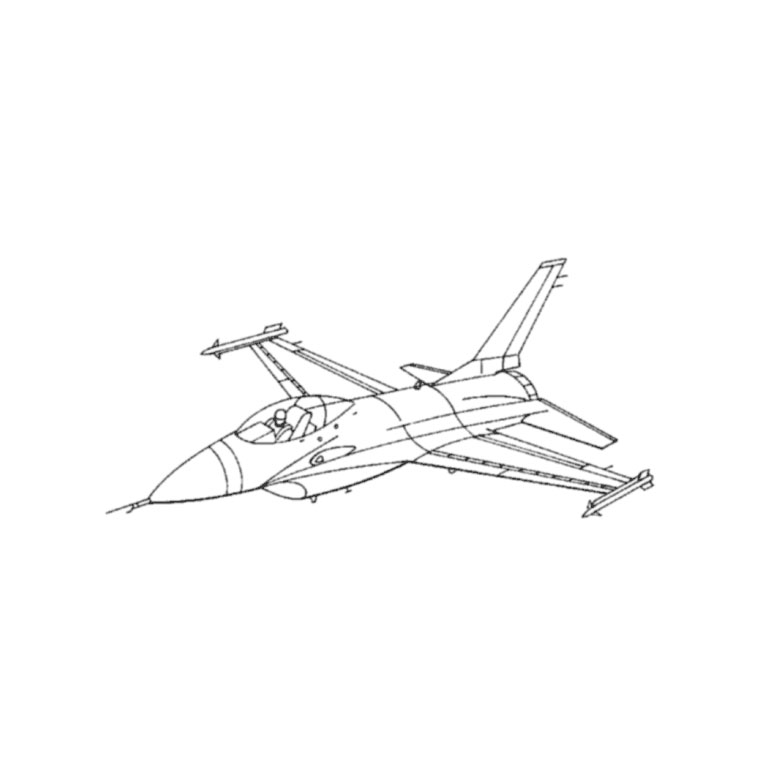 Malvorlage: Militärflugzeug (Transport) #141129 - Kostenlose Malvorlagen zum Ausdrucken