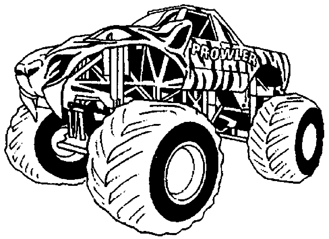 Malvorlage: Monster Truck (Transport) #141284 - Kostenlose Malvorlagen zum Ausdrucken